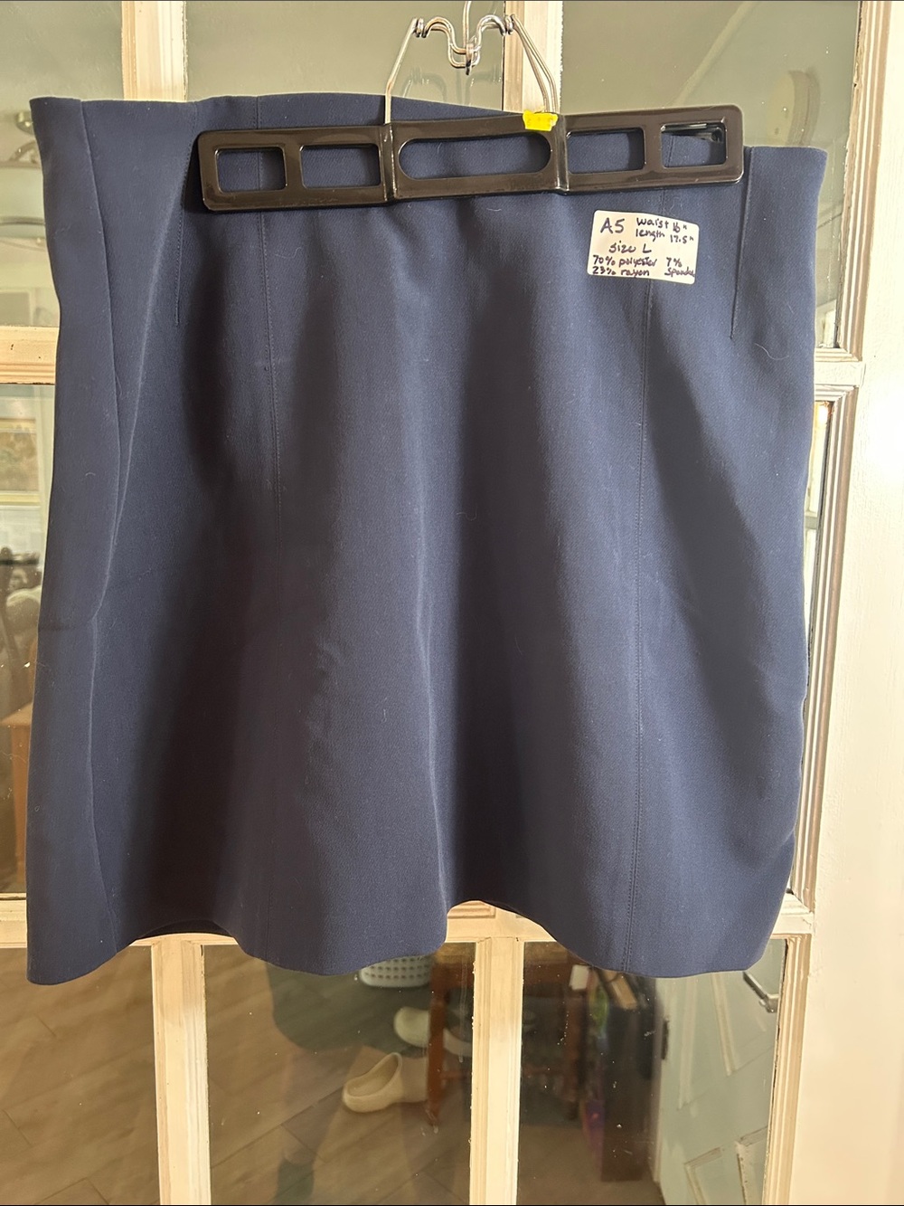 A5.    Navy A-Line Women's Skirt